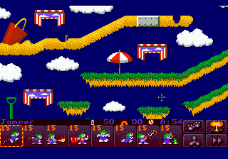 Lemmings 2 - The Tribes (Europe) In game screenshot